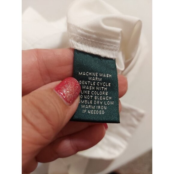 Lauren Ralph Lauren Women Shorts With Belt White Size 14 Summer NWT Polo - Picture 14 of 15